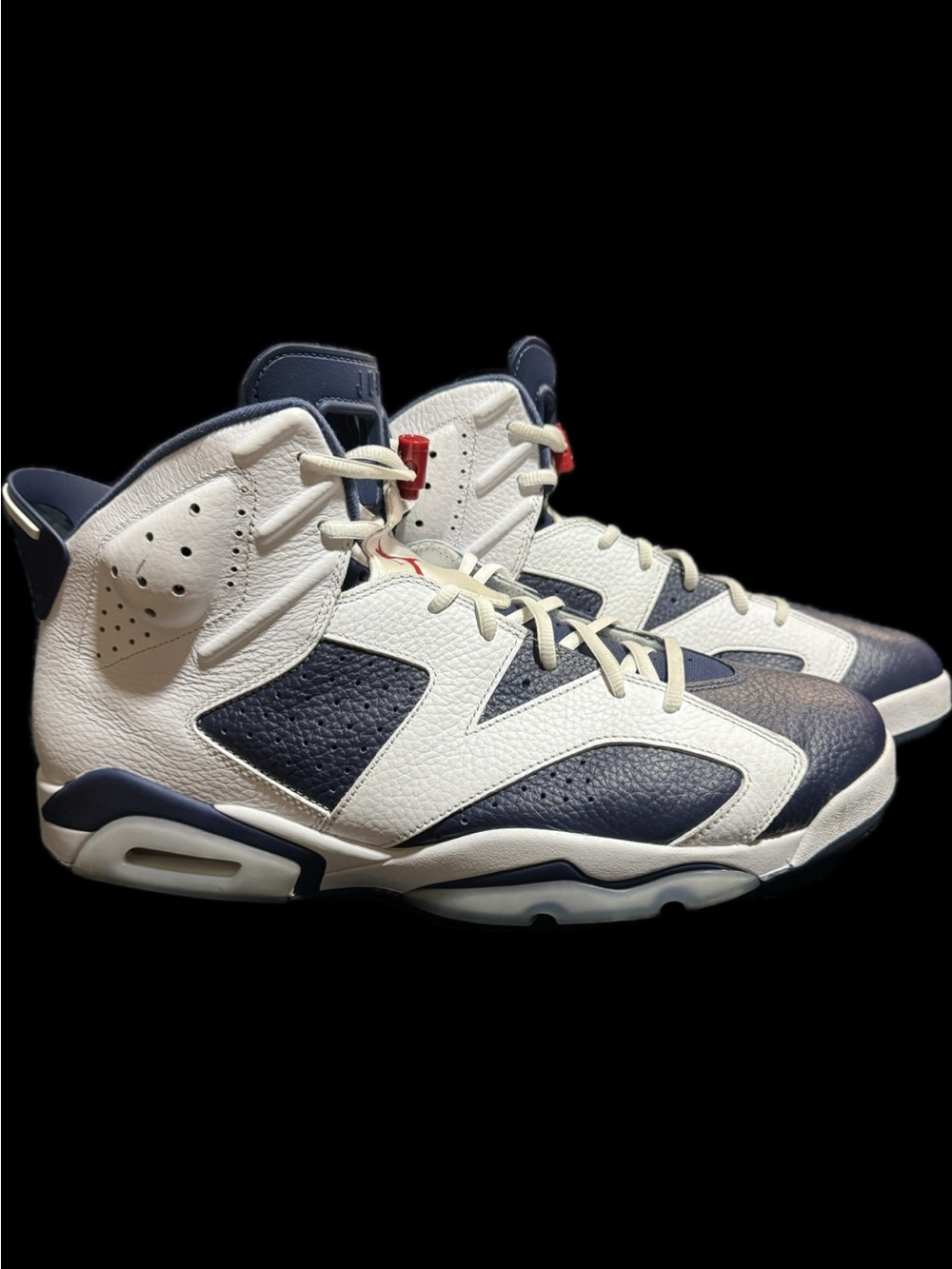 Air Jordan 6 Retro “Olympic” Sneakers - White/Midnight Navy/Varsity Red